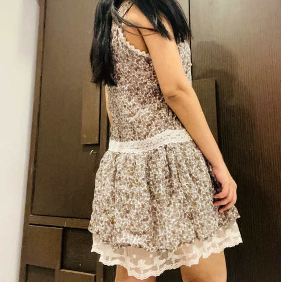 Printed bohemian lace dress - Picture 3 of 11